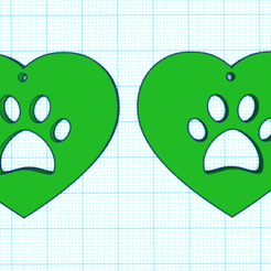 CapturaHGHHF.PNG STL-Datei EARRINGS LOVE ANIMALS kostenlos・3D-druckbares Modell zum herunterladen