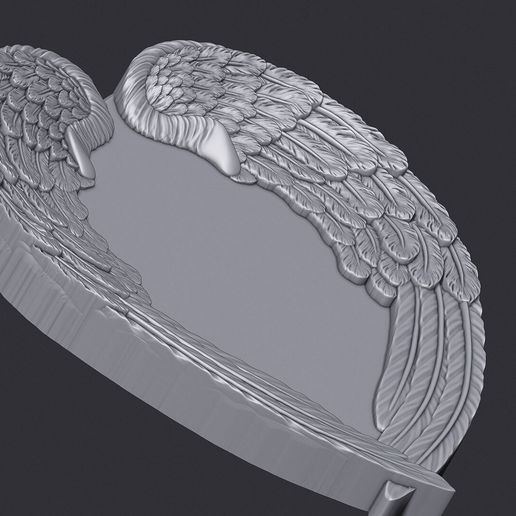 👼 Angel Wings and Heart Memorial 3D STL Model – Symbolic Wings & Heart ...