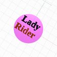 im.jpg "Lady rider" motorcycle badge (4 cm) OpenScad customizable