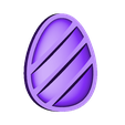 Egg Magnet Stripes Whole.stl Easter Egg Magnets
