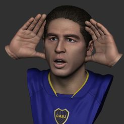 Render4.jpg Archivo STL Juan Román Riquelme, busto, escultura, Topo Gigio・Modelo de impresión 3D para descargar