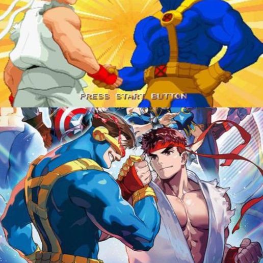 🎮 Cyclops and Ryu 3D Model・ STL File for 3D printing・Cults
