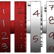 6.png Numbers for clock with mechanical display