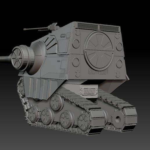 🪖 ATHT Hiss Tank ATAT hybrid・ STL File for ・Cults