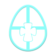 1.png EGG with Cross Cutout Cookie Cutter | STL File