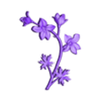 07-July-Larkspur.stl Birth Month Flowers Set Bas Relief 3D Model