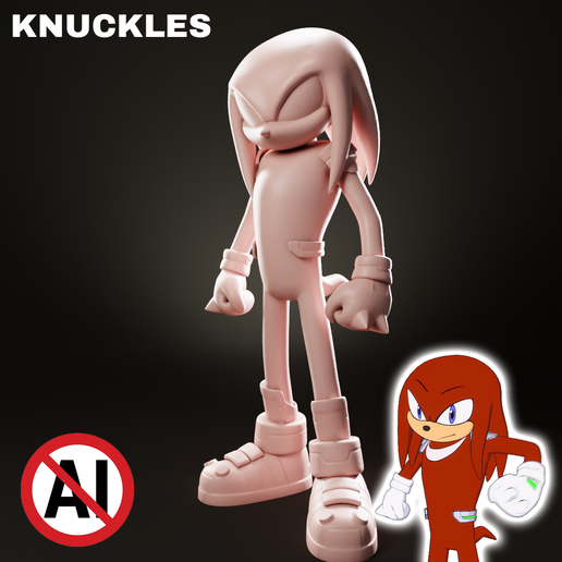 Knuckles the Echidna Sonic Inspired SKIN FORTNITE FIGURE
