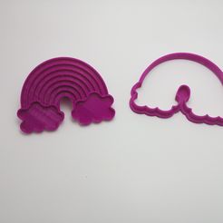 20180915_182558.jpg STL file Rainbow, Cutter Seal, Frame Cookie Cutter, Fondant Cutter, Cookies Cutter, Edible Pasta and/or Cold Porcelain.・3D printing idea to download, CR3D-creaciones3d