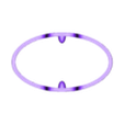 modular_universal_oval_body_1.stl ケーブルマネジメント用楕円形中空ユニバーサルジョイント