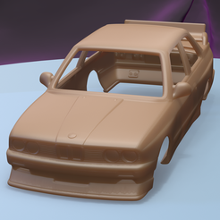 a001.png STL file BMW M3 E30 DTM 1992 (1/24) printable car body・3D printing template to download