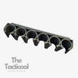 6x20-back.png 20 Gauge 6 Shell Universal Tactical Side Shell Holder for Benelli, Remington, Mossberg, and more Shotguns