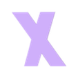 X.stl Letters and Numbers BACK TO THE FUTURE Letters and Numbers | Logo