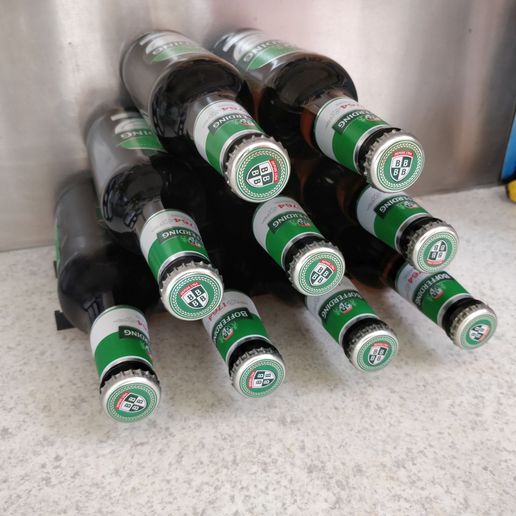 Beer Bottles rack, Bottle holder, Beer bottle rack for fridge or shelf, fridge, bottle holder
