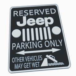 Screenshot-2023-03-28-184938.jpg STL file Jeep Cherokee Wrangler Compass Renegade Patriot Parking Sign・3D printing idea to download