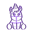 unicornio bb interior.stl unicorn cookie cutter unicornios