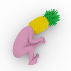 crawling-pineapple1.jpg Download 3MF file the crawling pineapple • 3D printing design, syzguru11