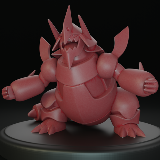 🐉 306-Mega Aggron・ STL File for 3D printing・Cults