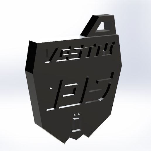 Yamaha YZF key holder 3D model