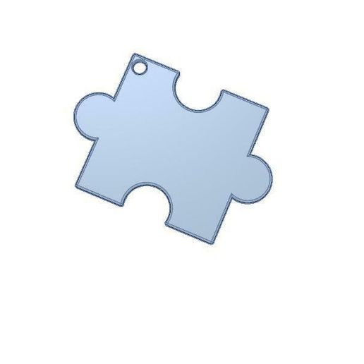 keychain puzzle - 3D model önizlemesi