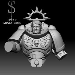 SupremeCommand.jpg Free STL file "Supreme Command" Bust・Template to download and 3D print