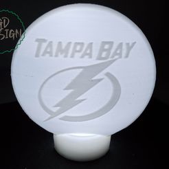 IMG_20230505_102409303.jpg Файл STL Tampa Bay Lightning HOCKEY PUCK LIGHT・Идея 3D-печати для скачивания