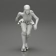 3DG-0012.jpg roller derby girl rolling fast with helmet