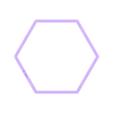 Hexagon~6.5in_depth_1in.stl Hexagon Cookie Cutter 6.5in / 16.5cm