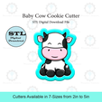 Etsy-Listing-Template-STL.png Baby Cow Cookie Cutter | STL File