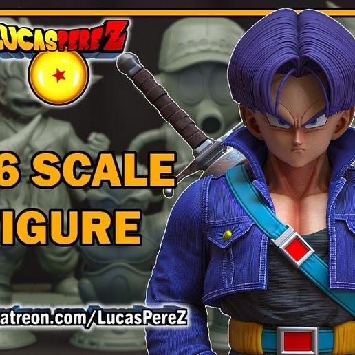 ⚔️ TRUNKS Z WARRIORS・ 3D File for 3D printing・Cults