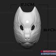 ghost_of_tsushima_mask_of_Tomoe-11.jpg Ghost of Tsushima Japanese Kitsune Fox Mask - Shattered Mask of Tomoe