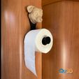 Sample_1.jpg Toilet roll holder with leopard gecko head