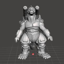 Supermechagodzilla1.jpg STL-Datei SUPER MECHAGODZILLA 1993 PVC FIGUR SPIELZEUG ROBOTER MONSTER SPIELE RPG・Modell zum Herunterladen und 3D-Drucken