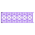 Lattice Single Track Bridge Deck with Guide Rails 182mm.stl Model Railway Single Track Straight Bridge Deck Lattice Sides