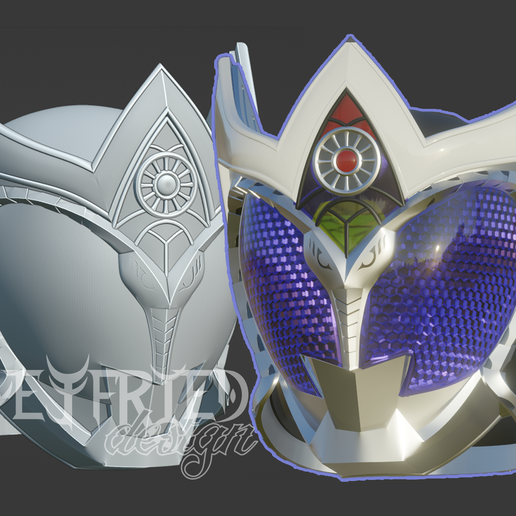 Kamen Rider Saga from Kamen Rider Kiva fully wearable cosplay helmet 3D printable STL file