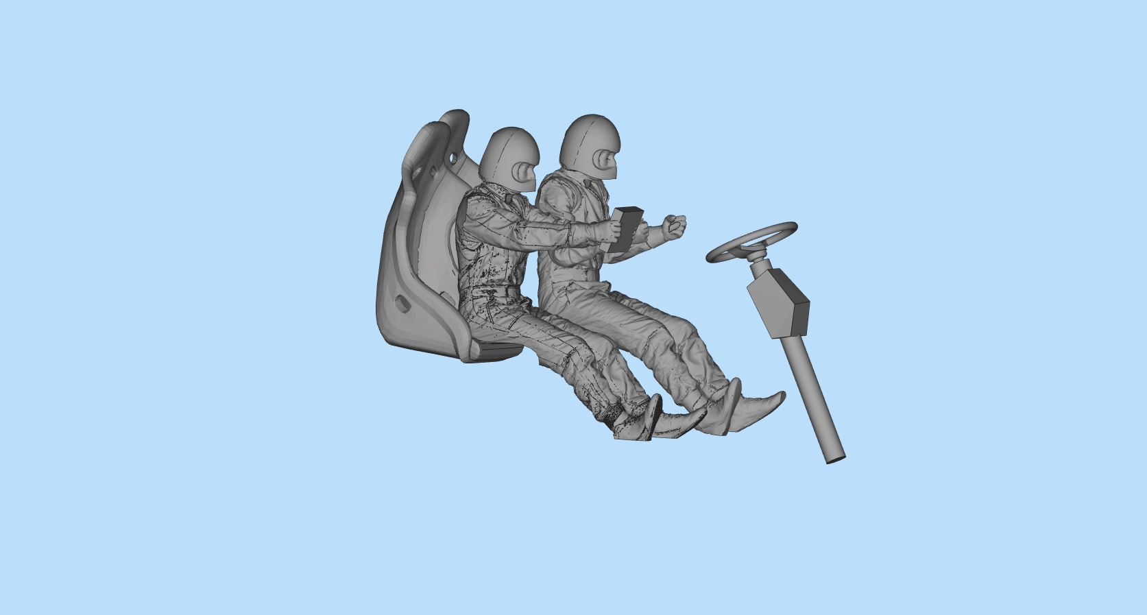 12.jpg 3D file 3D print ready Pilot Rally race car male Racing Driver・3D printable model to download, ITman3D