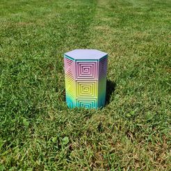 20210617_143753.jpg STL file Swirly Hexagonal Fantasy Box・3D printer design to download