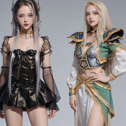 Celestial Duality: The Moon Shadow & Sun Valkyrie