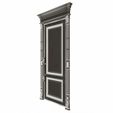 Wireframe-33.jpg Carved Door Classic 01602 Black