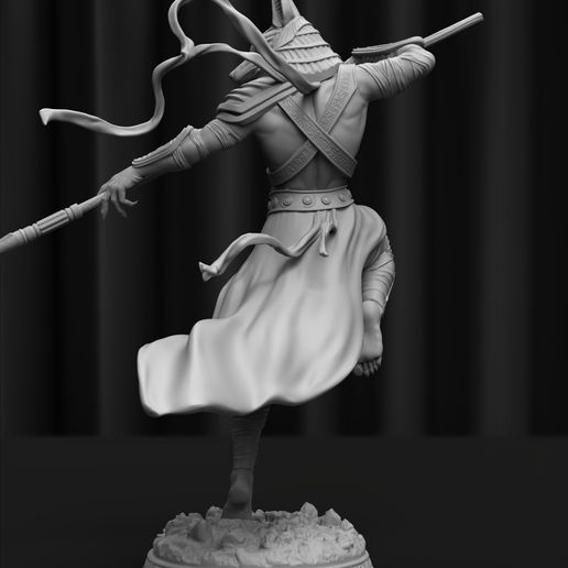 🦸 Anubis God of Death – Egyptian Fantasy Warrior・ STL File for 3D ...