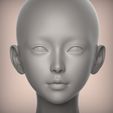2.28.jpg 27 3D HEAD FACE FEMALE CHARACTER FEMALE TEENAGER PORTRAIT DOLL BJD LOW-POLY 3D MODEL