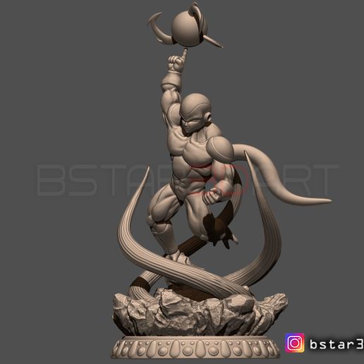 06.JPG Super Frieza fighting from Dragon Ball Z 3D print model
