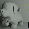 SB1.png Saint Bernard dog with barrel