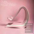Curl_phone-stand_pink_side.jpg CURL | Phone Stand