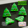 gren-vosstanovlieno.png Christmas Tree Ornament & Magnet – Print-in-Place (No Supports)