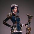 Caitlyn Rifle Arcane Saison 2 (League of Legends) Enforcer Teaser Modèle 3D pour cosplay