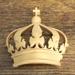 crown_relief_1.jpg Free STL file Crown Relief・Object to download and to 3D print