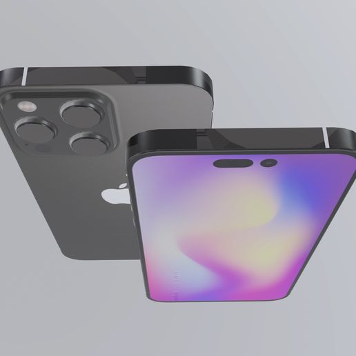 render_002.jpg Apple iphone14 Low-poly 3D model