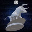 Slayt8.jpg Angry Looking Bull - Low Poly - Bust - Excellent Design - Decor