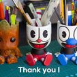 Preview5.jpg Mugman Flower Pot and Pen Holder 3D print model