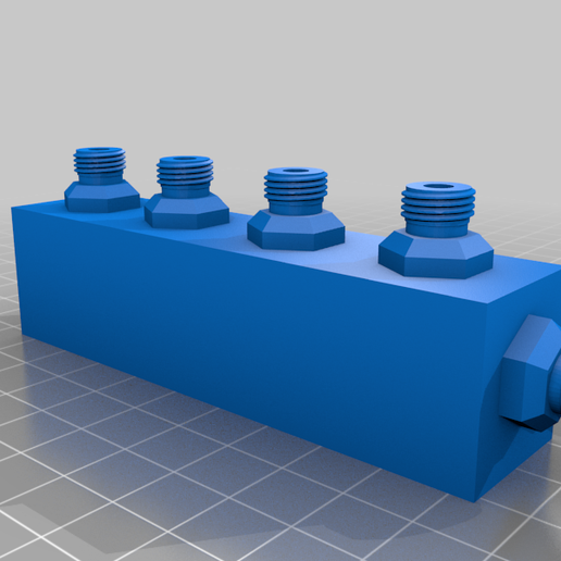 1/8 Bsp 4 Port Airbrush Manifold / Splitter